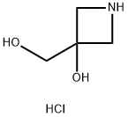 3-(羟甲基)吖丁啶-3-醇盐酸 结构式