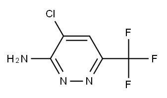 4-氯-6-(三氟甲基)哒嗪-3-胺 结构式