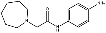 N-(4-氨基苯基)-2-(吖庚环-1-基)醋胺石 结构式