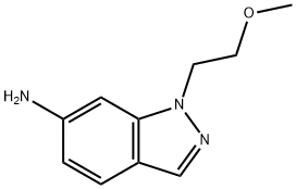 1-(2-甲氧基乙基)-1H-吲唑-6-胺 结构式