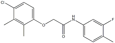 2-(4-chloro-2,3-dimethylphenoxy)-N-(3-fluoro-4-methylphenyl)acetamide 结构式