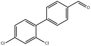 [1,1'-Biphenyl]-4-carboxaldehyde, 2',4'-dichloro- 结构式