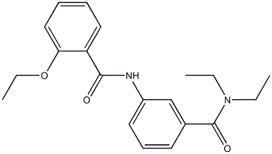 N-{3-[(diethylamino)carbonyl]phenyl}-2-ethoxybenzamide 结构式