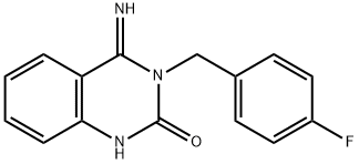 3-[(4-fluorophenyl)methyl]-4-imino-1,2,3,4-tetrahydroquinazolin-2-one 结构式