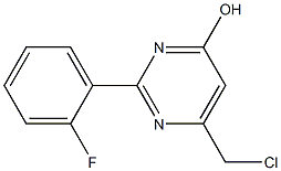 6-(Chloromethyl)-2-(2-fluorophenyl)-4-pyrimidinol 结构式