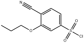 4-Cyano-3-propoxybenzenesulfonyl chloride 结构式