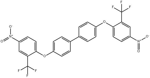 1,1'-Biphenyl, 4,4'-bis[4-nitro-2-(trifluoromethyl)phenoxy]- 结构式