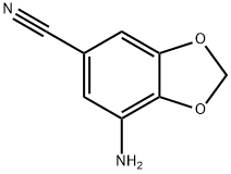 7-氨基苯并[D][1,3]二氧杂环戊烯-5-腈 结构式