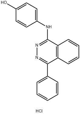 4-(4-PHENYLPHTHALAZIN-1-YLAMINO)PHENOL HYDROCHLORIDE 结构式
