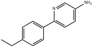 3-AMINO-6-(4-ETHYLPHENYL)PYRIDINE 结构式