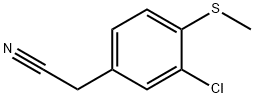 4-乙氰基-2-氯茴香硫醚 结构式