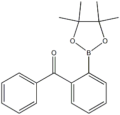 苯基(2-(4,4,5,5-四甲基-1,3,2-二氧硼烷-2-基)苯基)甲酮 结构式