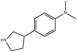 N,N-dimethyl-4-(pyrrolidin-3-yl)aniline 结构式