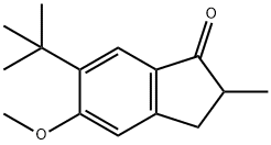 6-(tert-Butyl)-5-methoxy-2-methyl-2,3-dihydro-1H-inden-1-one 结构式