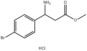 METHYL 3-AMINO-3-(4-BROMOPHENYL)PROPANOATE HYDROCHLORIDE 结构式