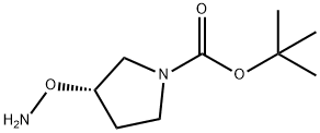 (S)-3-(氨基氧基)吡咯烷-1-羧酸叔丁酯 结构式