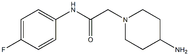 2-(4-aminopiperidin-1-yl)-N-(4-fluorophenyl)acetamide 结构式