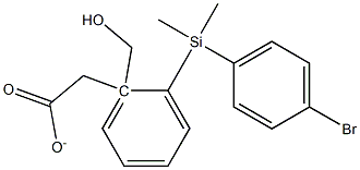 Acetic acid 2-[(4-bromo-phenyl)-dimethyl-silanyl]-benzyl ester 结构式