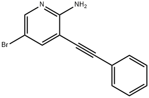 5-Bromo-3-(phenylethynyl)pyridin-2-amine 结构式