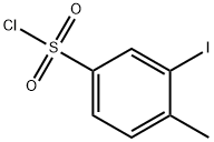 3-碘-4-甲基苯-1-磺酰氯 结构式