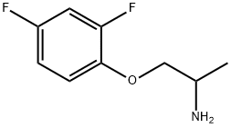 1-(2,4-二氟苯氧基)丙烷-2-胺 结构式