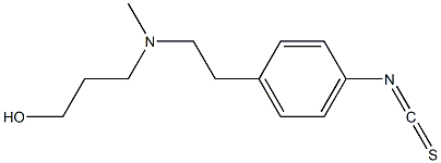 3-{[2-(4-isothiocyanato-phenyl)-ethyl]-methyl-amino}-propan-1-ol 结构式