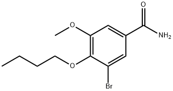 Benzamide, 3-bromo-4-butoxy-5-methoxy- 结构式