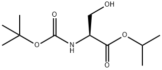 N-BOC-丝氨酸异丙酯 结构式