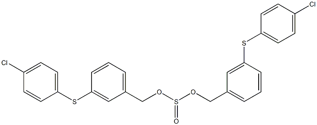 bis{3-[(4-chlorophenyl)sulfanyl]benzyl} sulfite 结构式