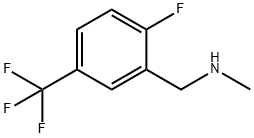 ([2-FLUORO-5-(TRIFLUOROMETHYL)PHENYL]METHYL)(METHYL)AMINE 结构式