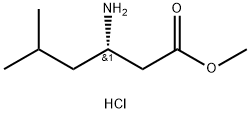 methyl (3S)-3-amino-5-methylhexanoate hydrochloride 结构式