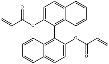2-Propenoic acid, 1,1'-[1,1'-binaphthalene]-2,2'-diyl ester 结构式