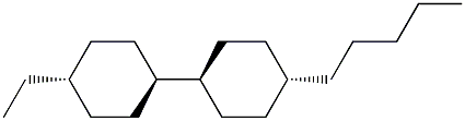戊基双环己基乙烷 结构式