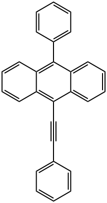9-phenylethynyl-10-phenylanthracene 结构式