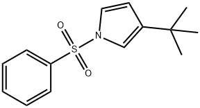 3-(tert-butyl)-1-(phenylsulfonyl)-1H-pyrrole 结构式