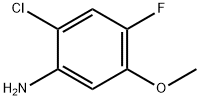 2-氯-4-氟-5-甲氧基苯胺 结构式