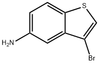 3-溴-苯并[B]噻吩-5-胺 结构式