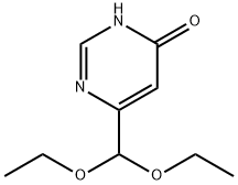 6-(二乙氧基甲基)嘧啶-4-(1H)-酮 结构式