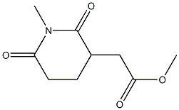 (1-methyl-2,6-dioxo-[4]piperidyl)-acetic acid methyl ester 结构式