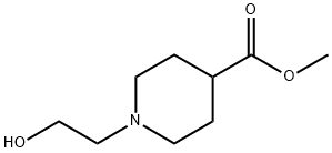 甲基 1-(2-羟基乙基)哌啶-4-甲酸基酯 结构式