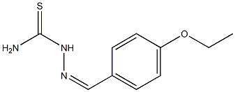 [(Z)-[(4-ethoxyphenyl)methylidene]amino]thiourea 结构式