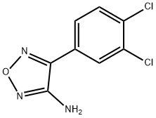 4-(3,4-二氯苯基)-1,2,5-噁二唑-3-胺 结构式