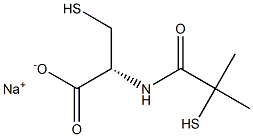 N-(2-Mercapto-2-Methyl-1-Oxopropyl)-L-Cysteine Sodium Salt 结构式