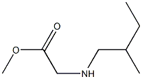 methyl 2-[(2-methylbutyl)amino]acetate 结构式