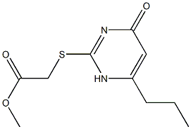 methyl 2-[(4-oxo-6-propyl-1,4-dihydropyrimidin-2-yl)sulfanyl]acetate 结构式