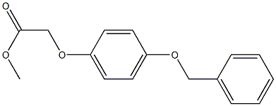 methyl 2-[4-(benzyloxy)phenoxy]acetate 结构式