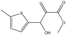 methyl 2-[hydroxy(5-methylthiophen-2-yl)methyl]prop-2-enoate 结构式