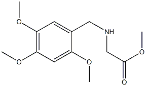 methyl 2-{[(2,4,5-trimethoxyphenyl)methyl]amino}acetate 结构式