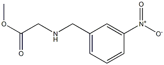 methyl 2-{[(3-nitrophenyl)methyl]amino}acetate 结构式