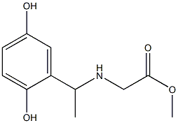 methyl 2-{[1-(2,5-dihydroxyphenyl)ethyl]amino}acetate 结构式